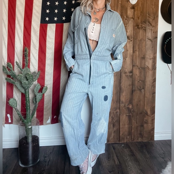 Vintage BIG MAC herringbone stripe coveralls - Picture 5 of 12